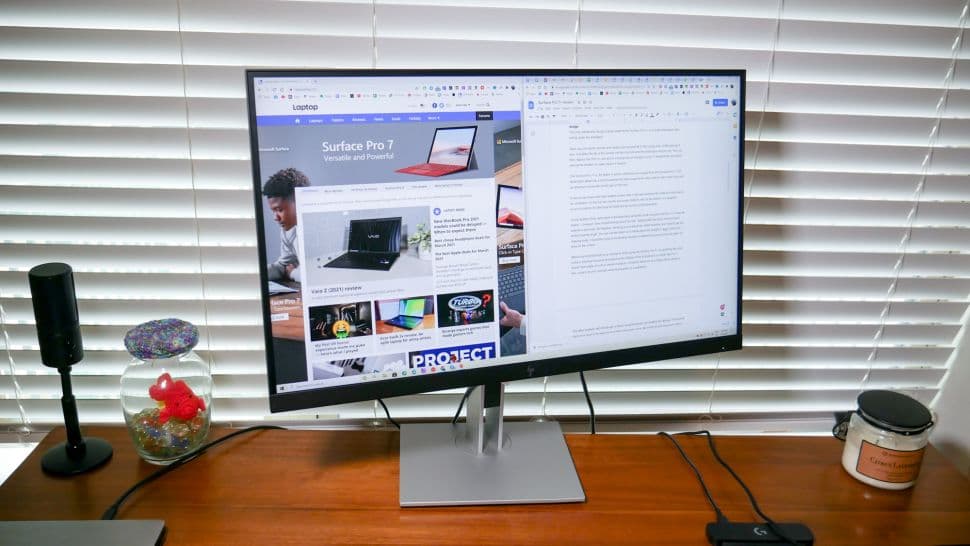 HP E27d G4 monitor - أفضل شاشات ماك بوك برو في 2021